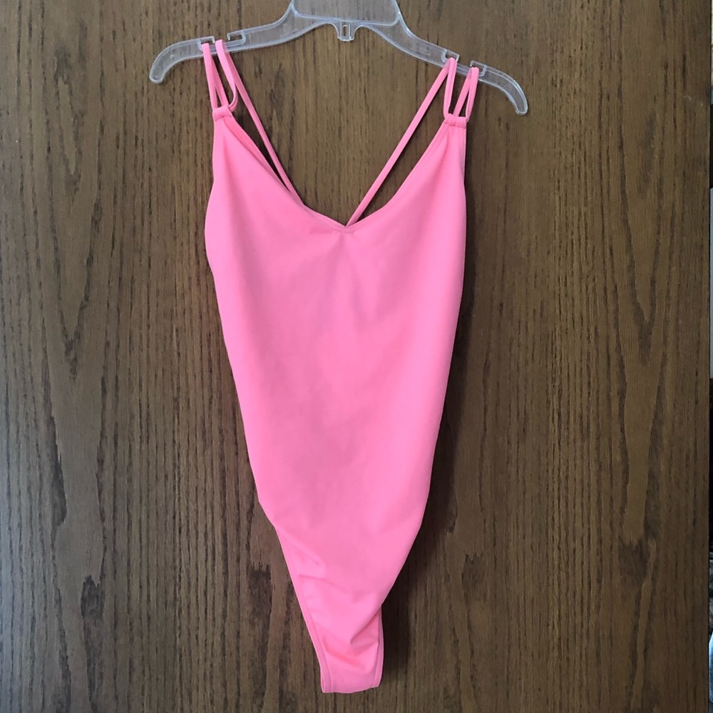 ASOS cross strap back high-hip bathing suit